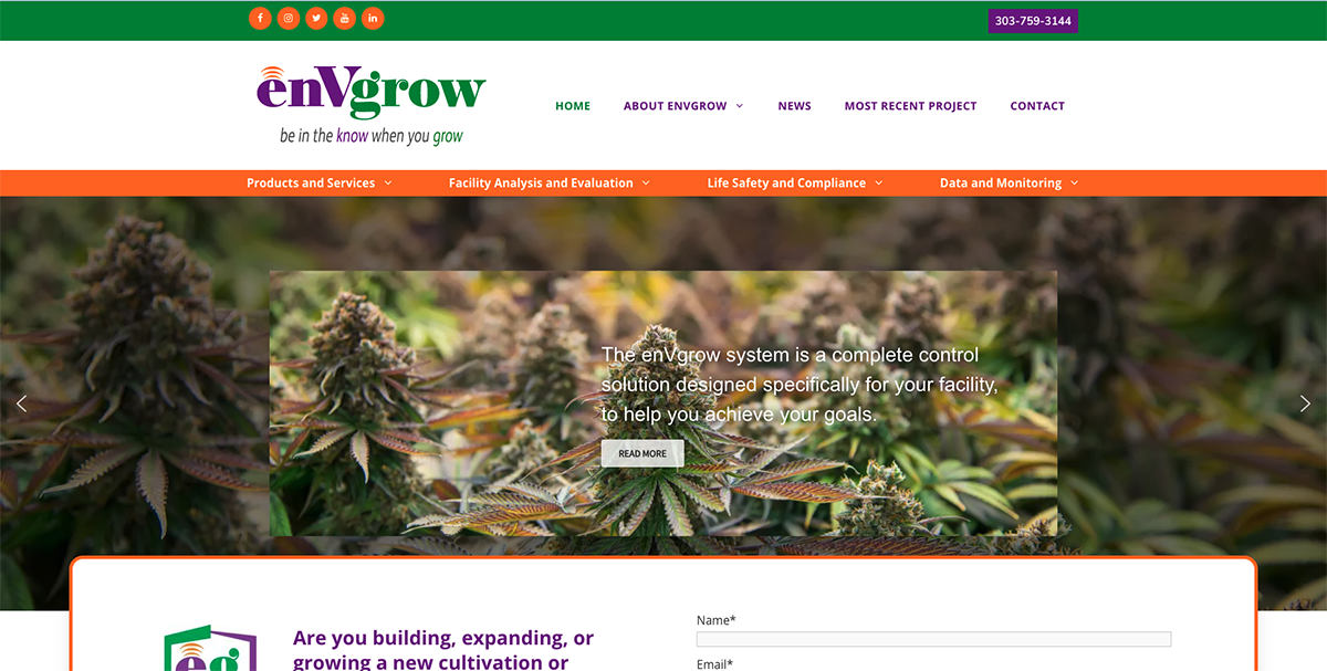 enVgrow Website